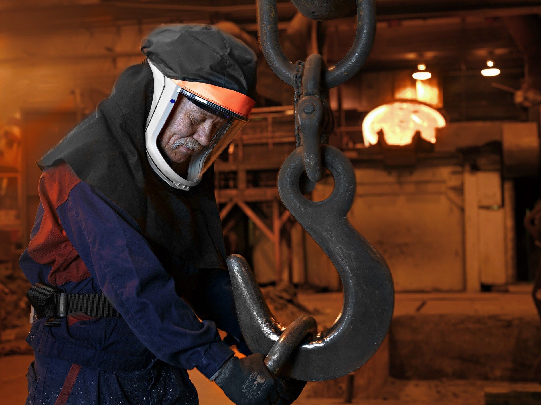 3M™ Versaflo™ Casco con cubrehombros de alta durabilidad M-406