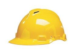 3M™ Casco de Seguridad, con pasador, ventilado, con banda antisudor de plástico, amarillo, G22C-GU