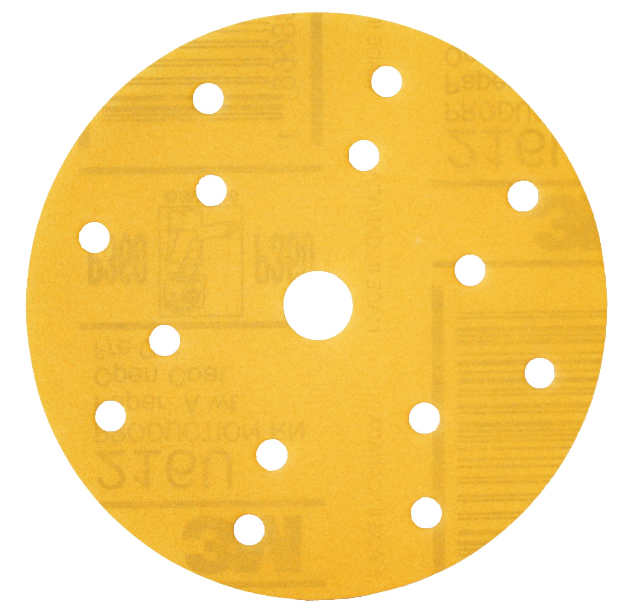 3M™ Hookit™ Disco abrasivo de esponja 216U, 150 mm, 15 agujeros, P500, 51090