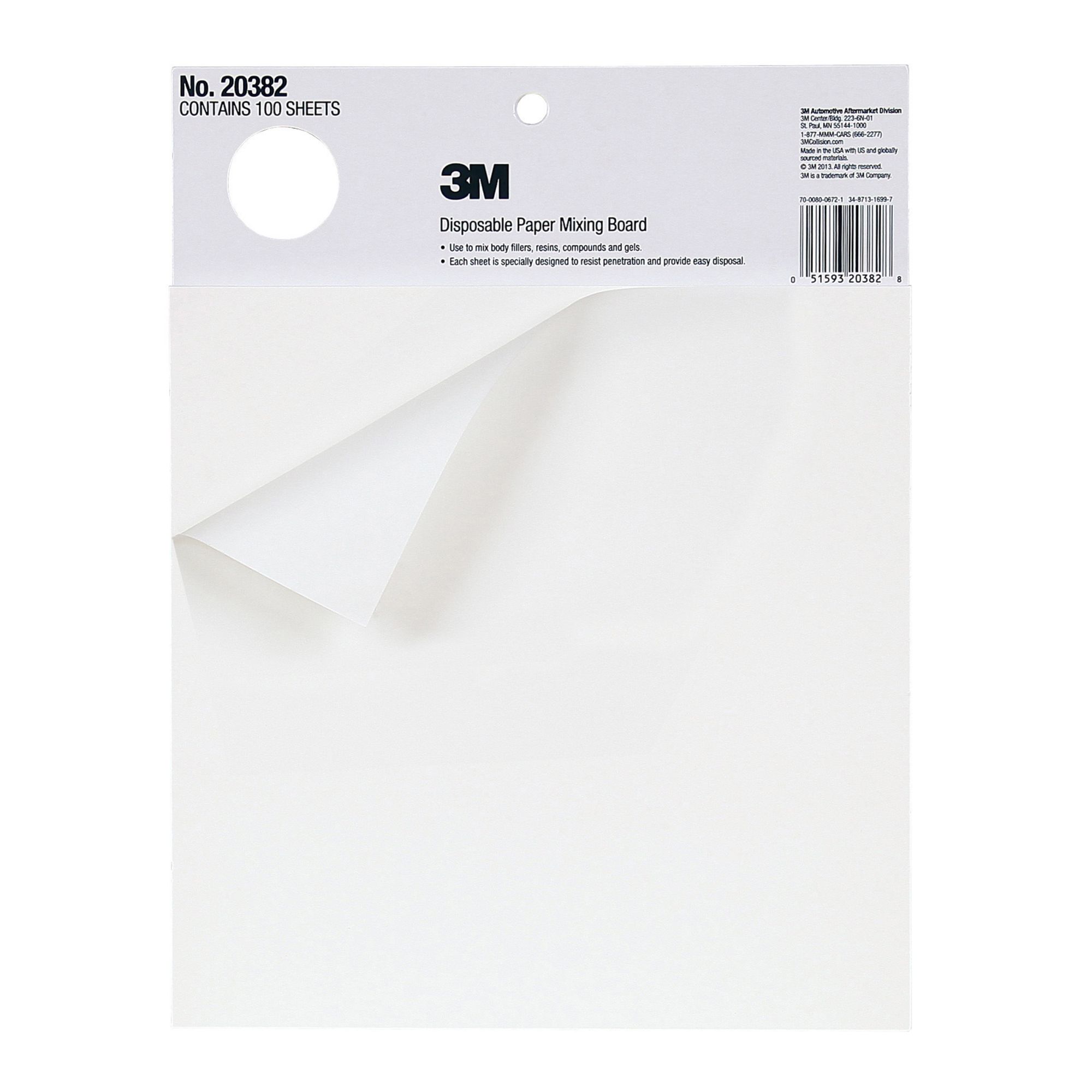 3M™ Tabla de mezcla de papel desechable, 20382