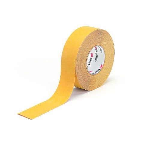 3M™ Safety-Walk™ Antideslizante Alta Agresividad Soporte Flexible 600 Series, Amarillo, 102 mm x 18.3 m, 1/Caja