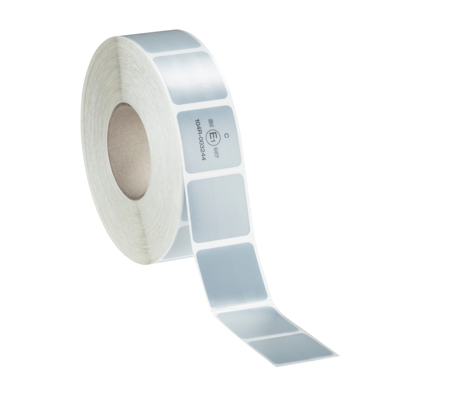 3M™ Lámina Retrorreflectante 957S-10 Microprismas Metalizada Monocapa Segmentada Clase C marcado ECE104 Blanco Rollo 51mm x 50m