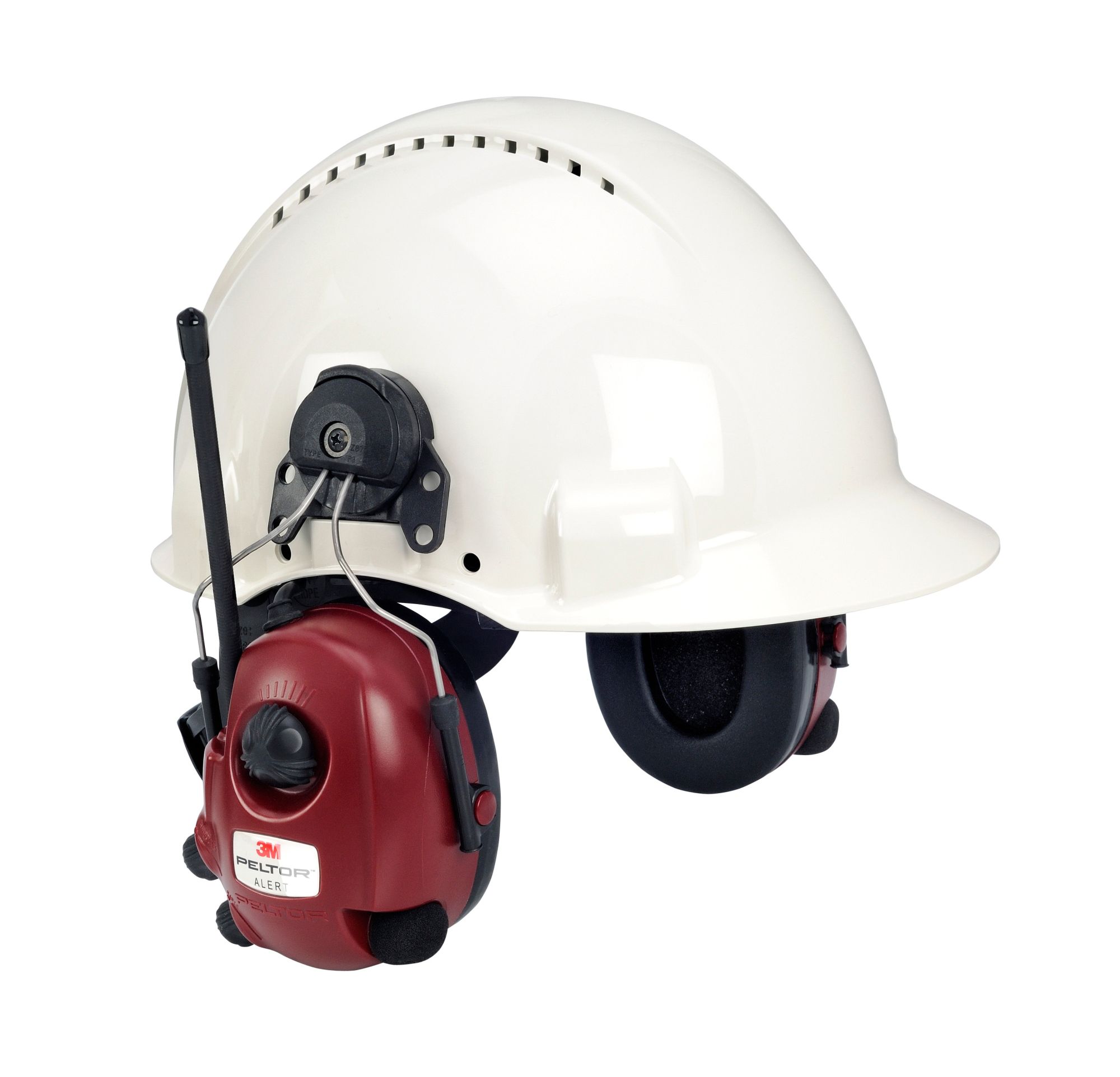 3M™ PELTOR™ ALERT™ Orejeras con radio FM, de 30 dB, acopladas al casco, M2RX7P3E2-01