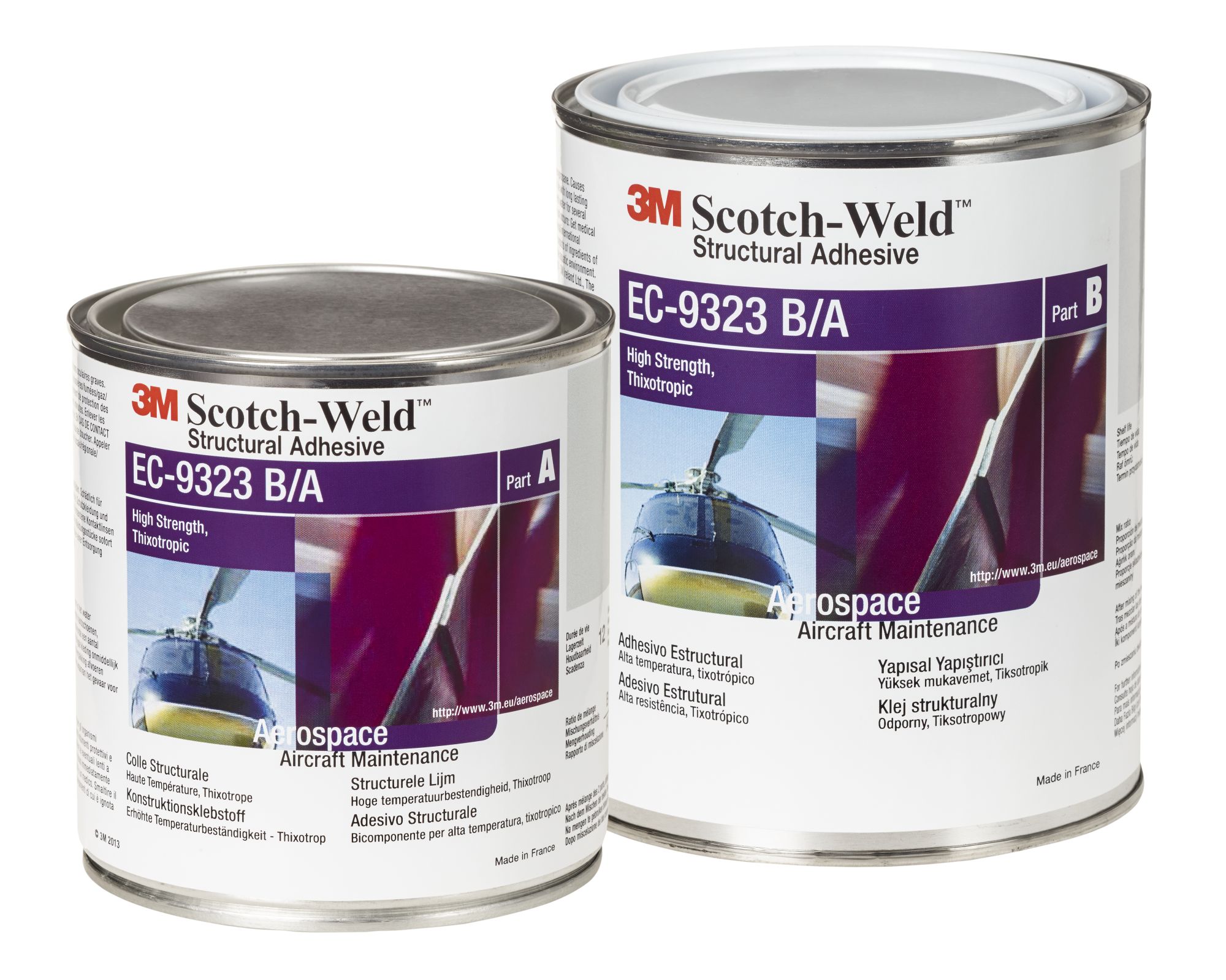 3M™ Scotch-Weld™ Structural Epoxy Adhesive EC-9323-150 B/A, 1 L, redorange