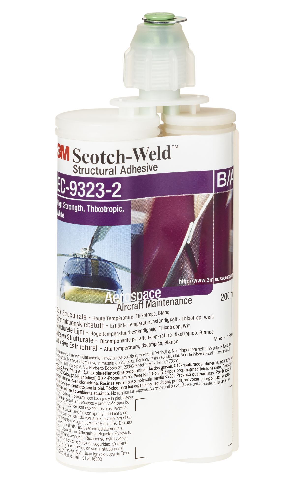 3M™ Scotch-Weld™ Structural Epoxy Adhesive EC-9323 B/A, 1 L, redorange
