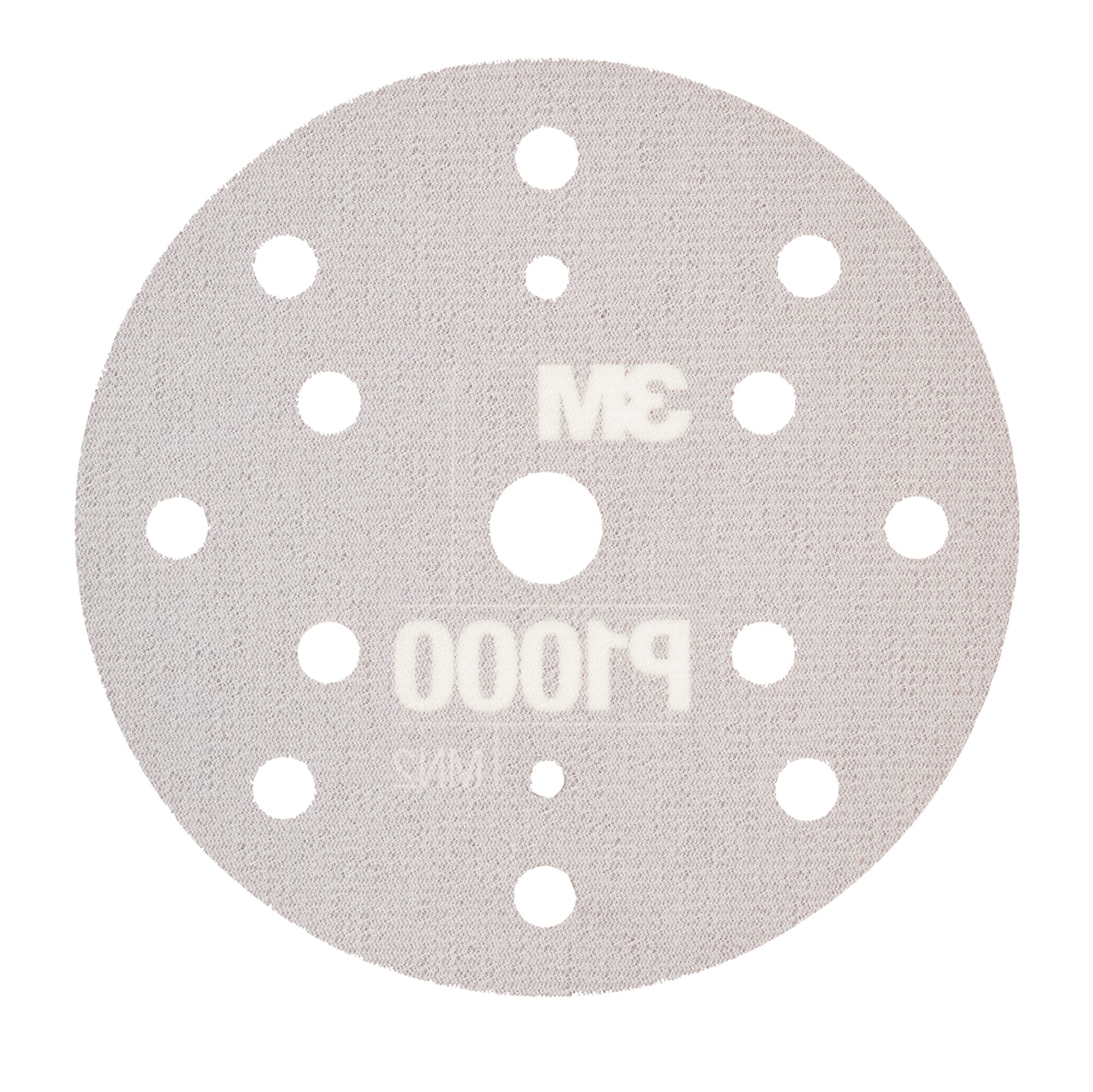 3M™ Hookit™ Disco abrasivo flexible 270J, 150 mm, 15 agujeros, P1000, 34421