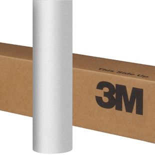3M™ Wrap Film 2080-S120, Satin White Aluminum, 1524 mm x 22.86 m, 60 in x 25 yd