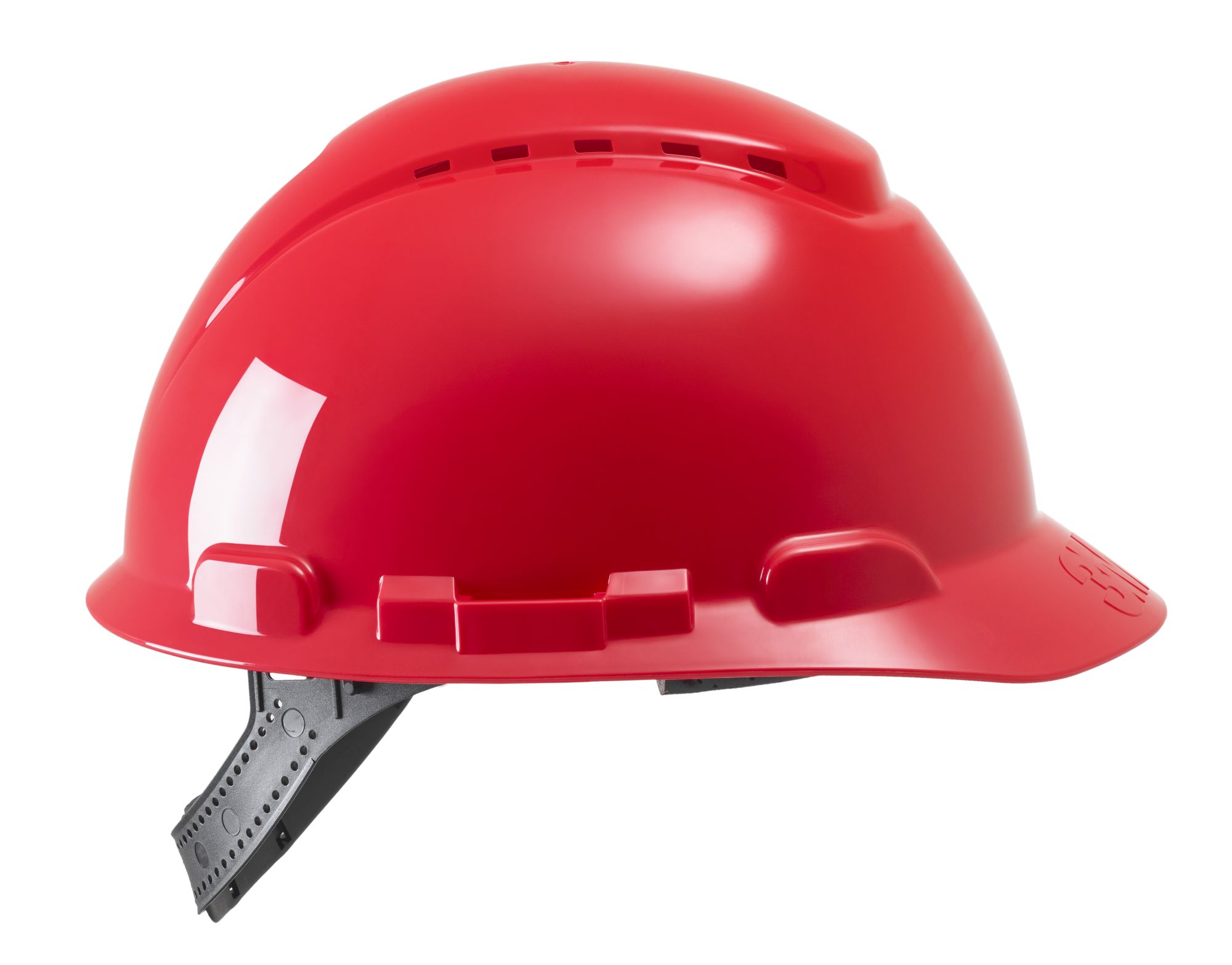 3M™ Casco de Seguridad, con pasador, ventilado, con banda antisudor de plástico, rojo, H700C-RD
