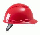 3M™ Casco de Seguridad, con pasador, ventilado, con banda antisudor de plástico, rojo, H700C-RD