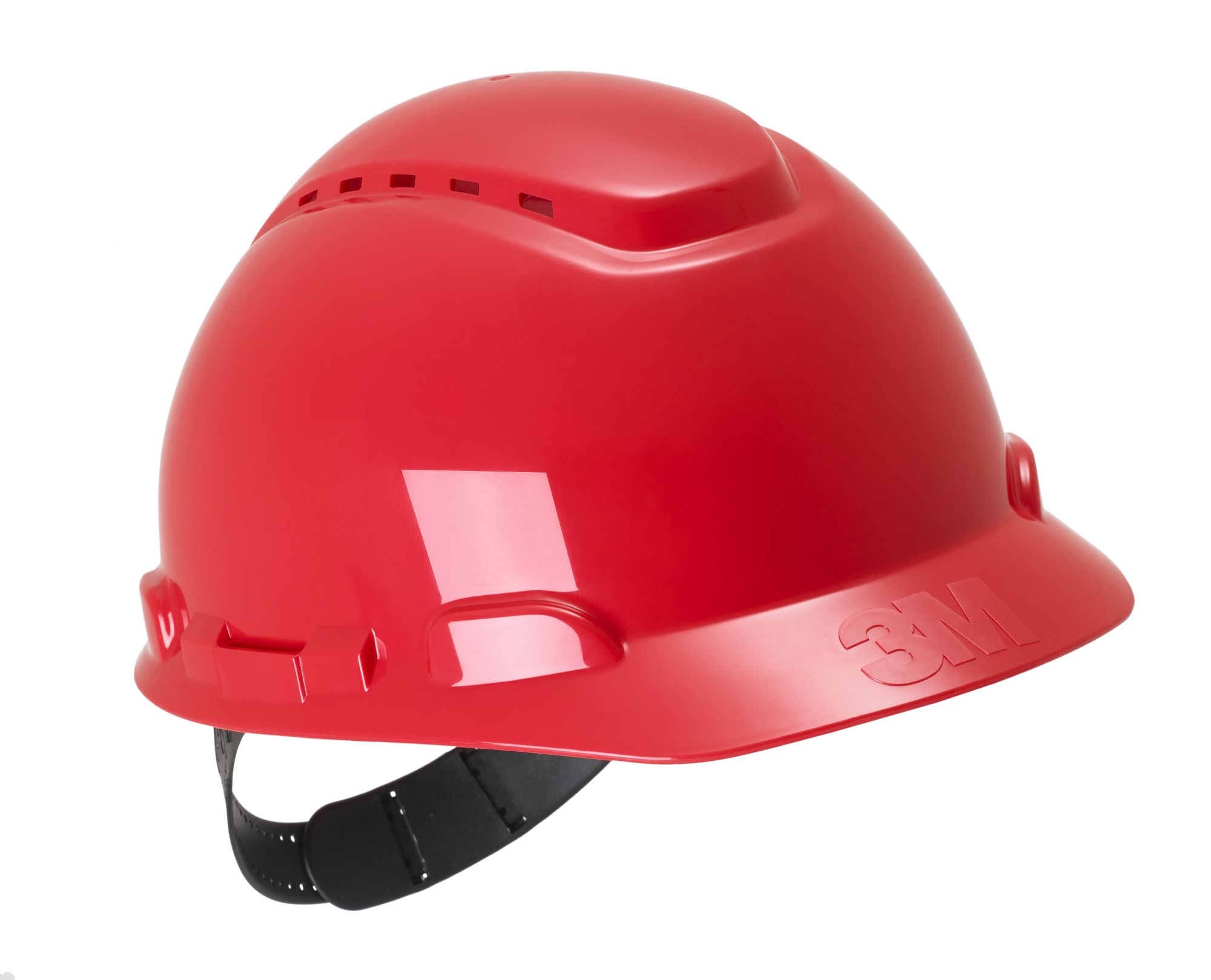 3M™ Casco de Seguridad, con pasador, ventilado, con banda antisudor de plástico, rojo, H700C-RD