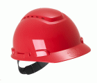 3M™ Casco de Seguridad, con pasador, ventilado, con banda antisudor de plástico, rojo, H700C-RD