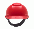 3M™ Casco de Seguridad, con pasador, ventilado, con banda antisudor de plástico, rojo, H700C-RD