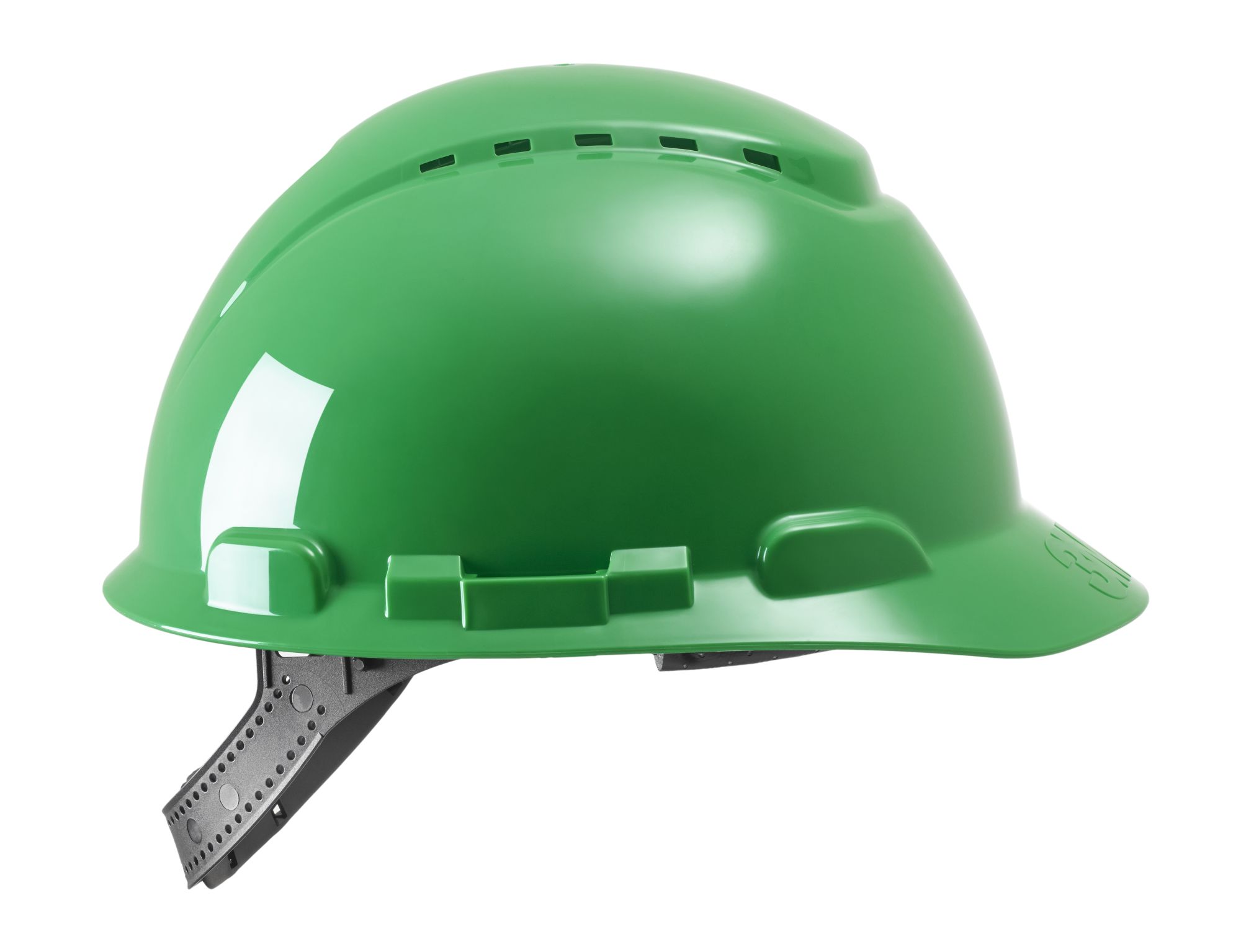 3M™ Casco de Seguridad, con pasador, ventilado, con banda antisudor de plástico, verde, H700C-GP