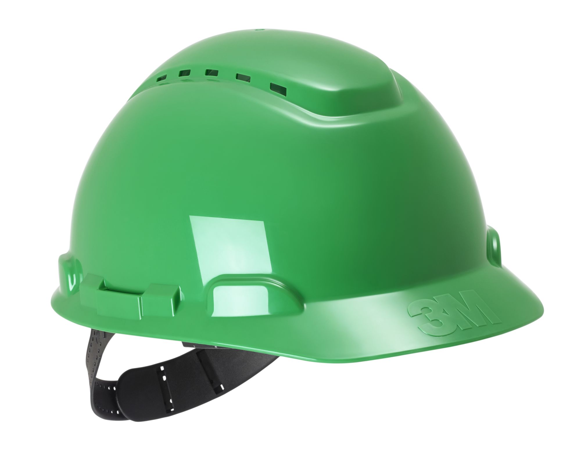 3M™ Casco de Seguridad, con pasador, ventilado, con banda antisudor de plástico, verde, H700C-GP