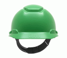 3M™ Casco de Seguridad, con pasador, ventilado, con banda antisudor de plástico, verde, H700C-GP
