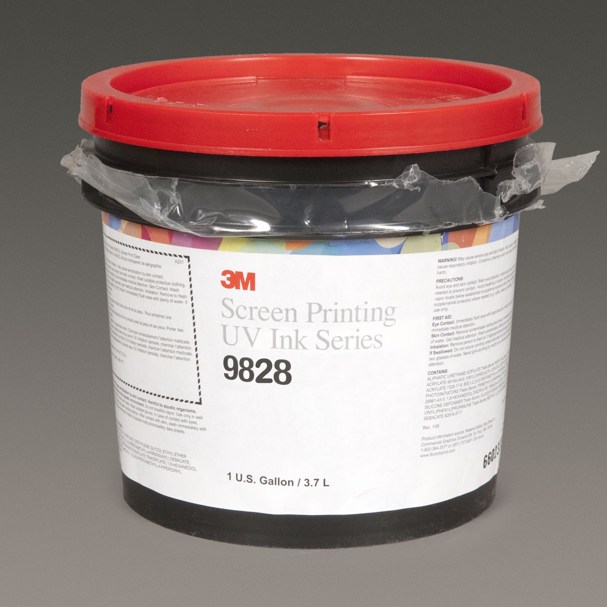 3M™ Tintas Serie 9828 TRANSP RED YS SCRNPRT INK 3,785 litros