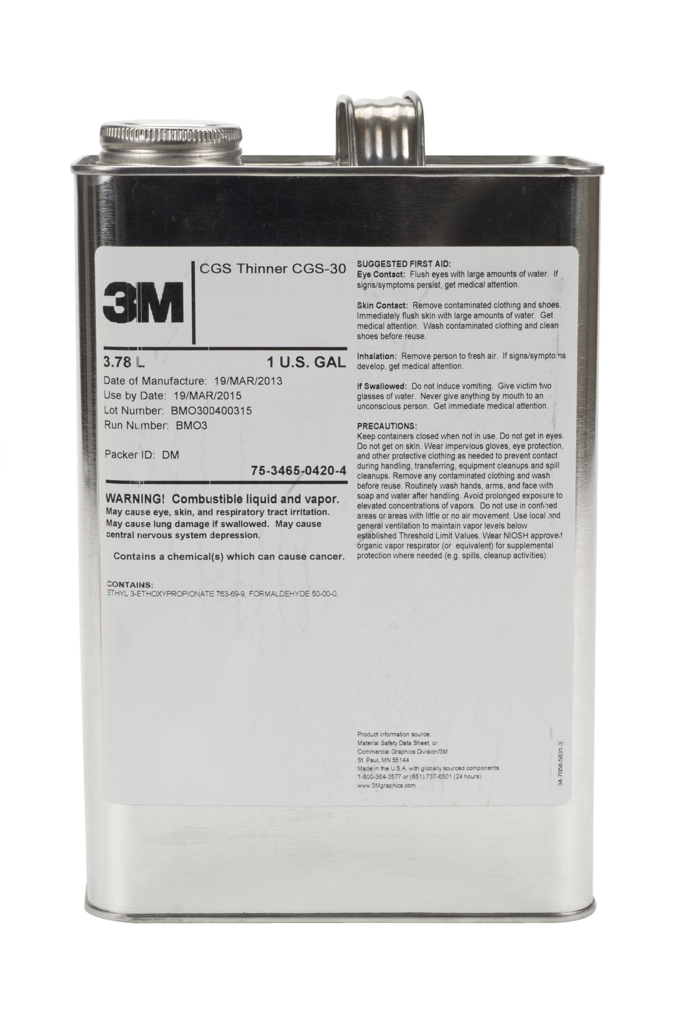 Diluyente 3M™ CGS 30 (3.78 LT)