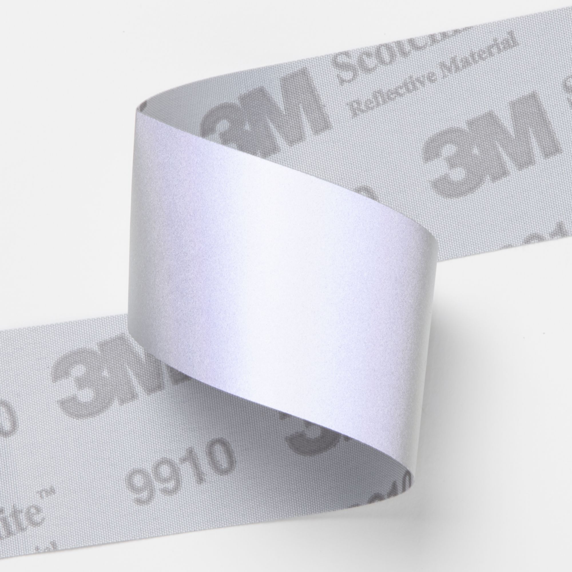 3M™ Scotchlite™ Tejido reflectante 9910, plateado, 70 mm x 100 m