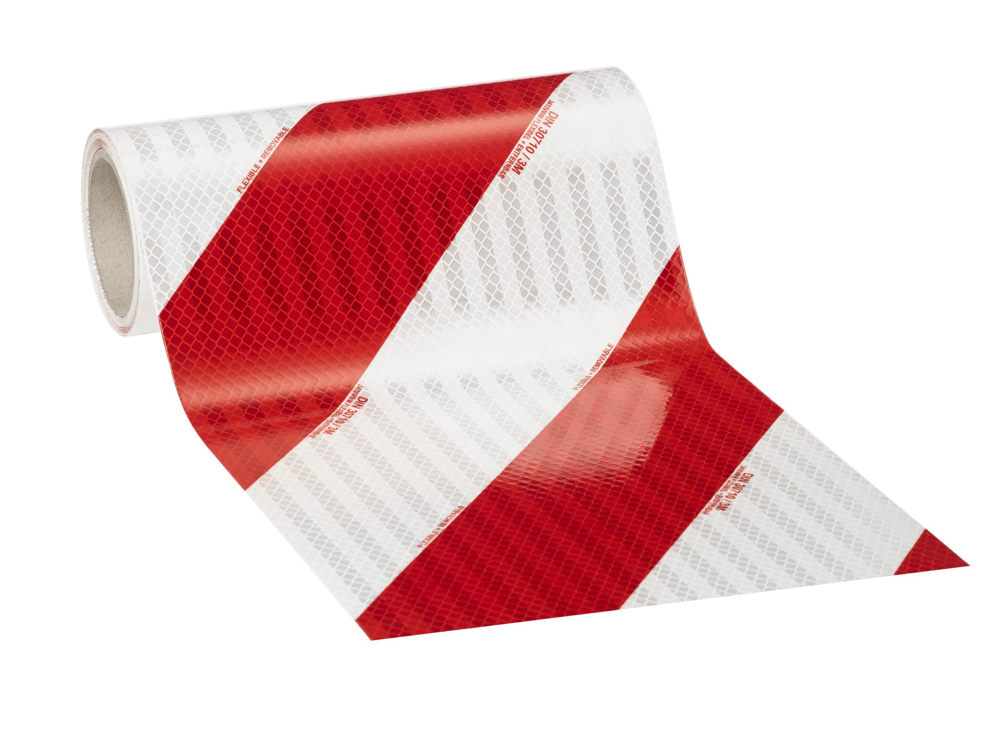 3MTM High Intensity Prismatic 3410 Lámina Retrorreflectante Microprismas Clase RA2 HIP Blanco/Rojo Rollo DCHA 0,282m x 45,7m