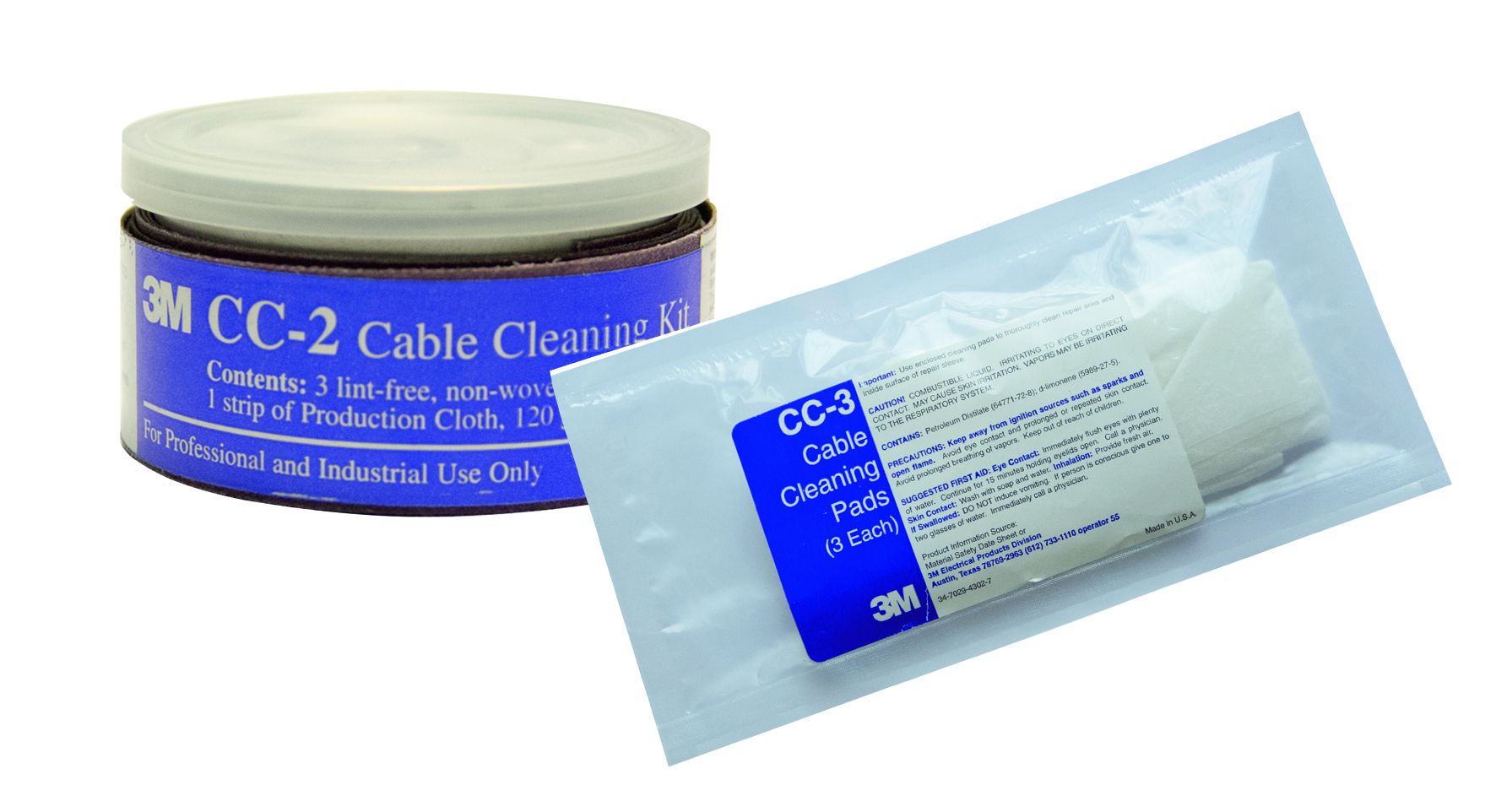 3M™ CC3 Limpiador de cables de Media Tensión en toallitas (pads)