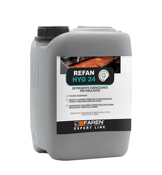 LIMPIADOR HIGINIZANTE PARA EMULSIONES REFAN HYG 24 5 LITROS