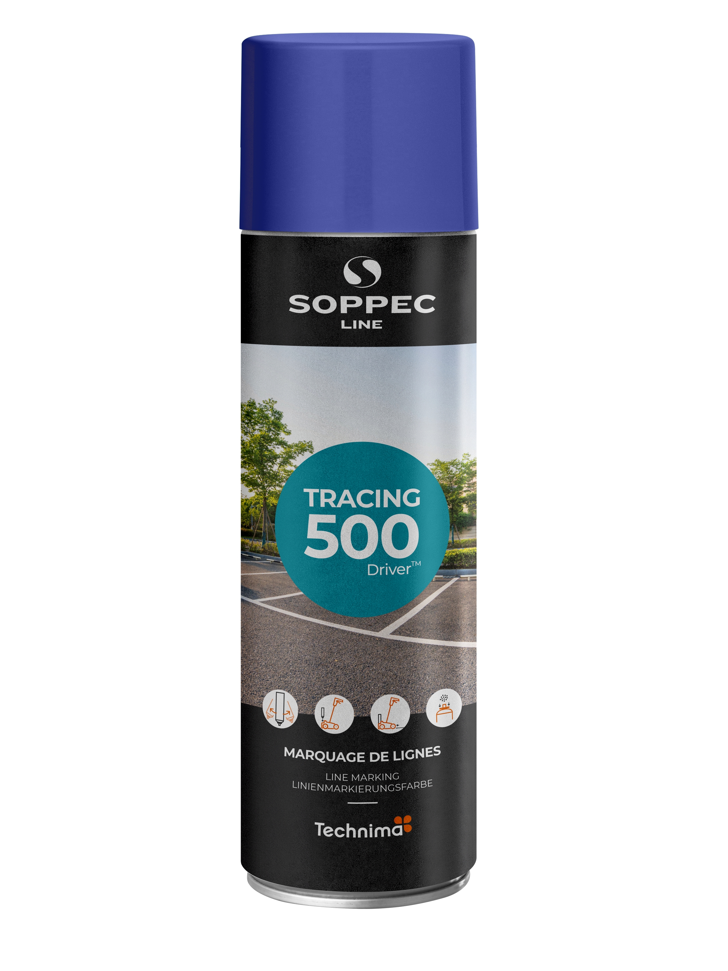 MARCADOR DE LÍNEAS SOPPEC - TRACING AZUL 500 ML