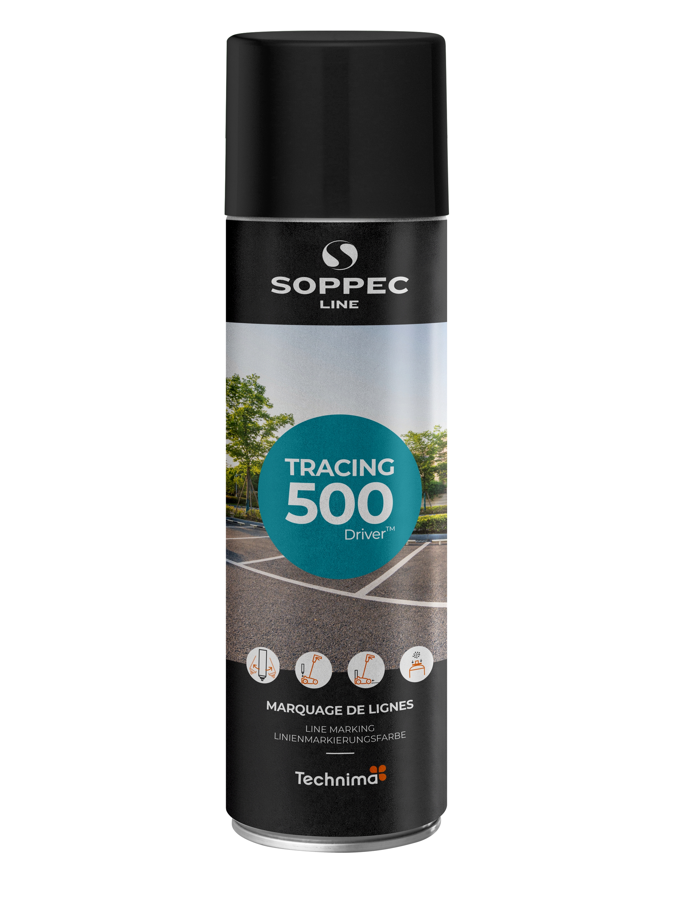 MARCADOR DE LÍNEAS SOPPEC - TRACING NEGRO 500 ML