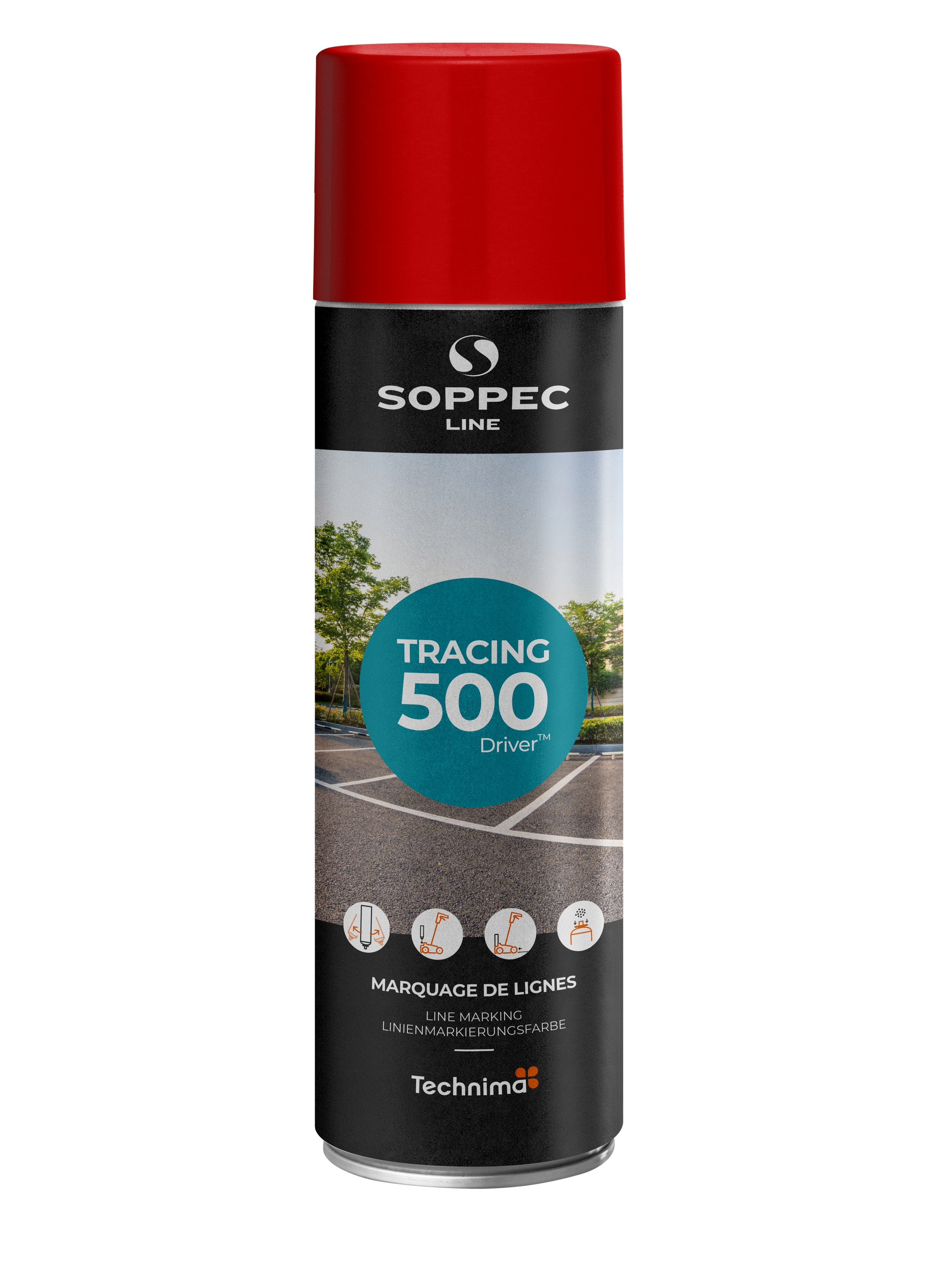 MARCADOR DE LÍNEAS SOPPEC - TRACING ROJO 500 ML
