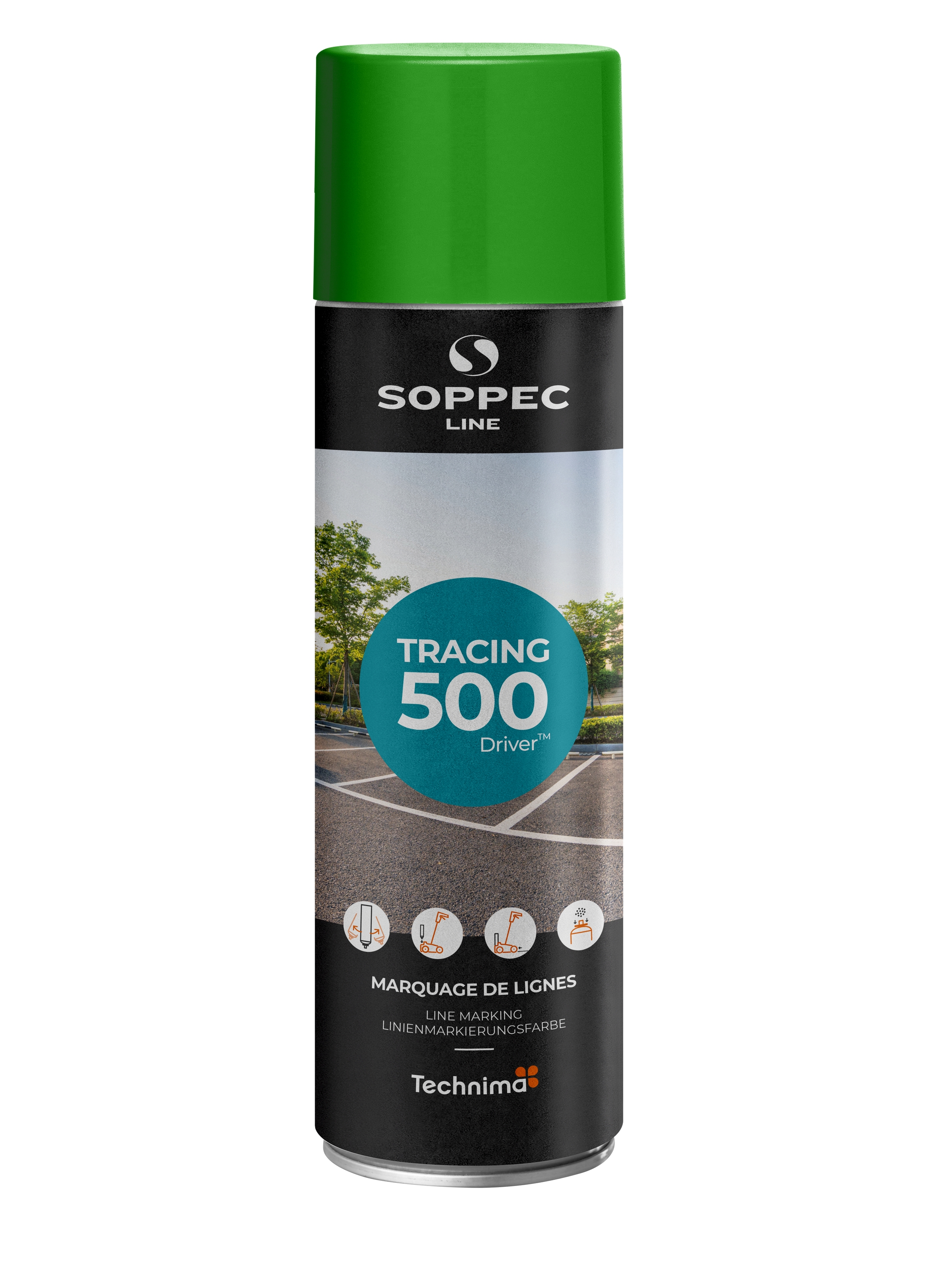 MARCADOR DE LÍNEAS SOPPEC - TRACING VERDE 500 ML