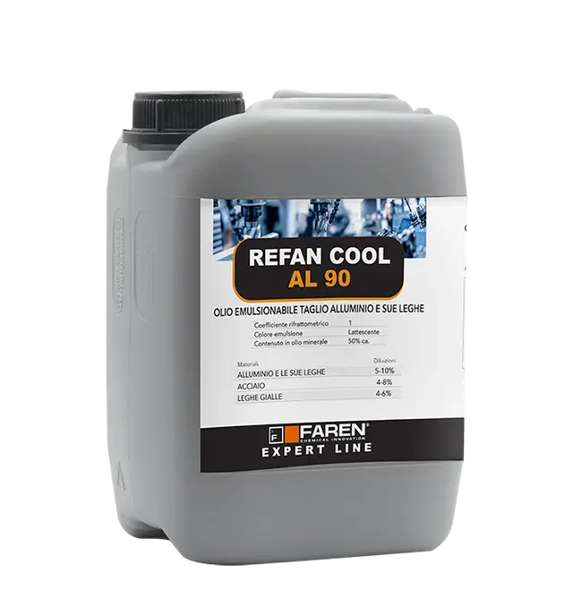 ACEITE EMULSIONABLE PARA ALUMINIO Y SUS ALEACIONES - REFAN COOL AL 90