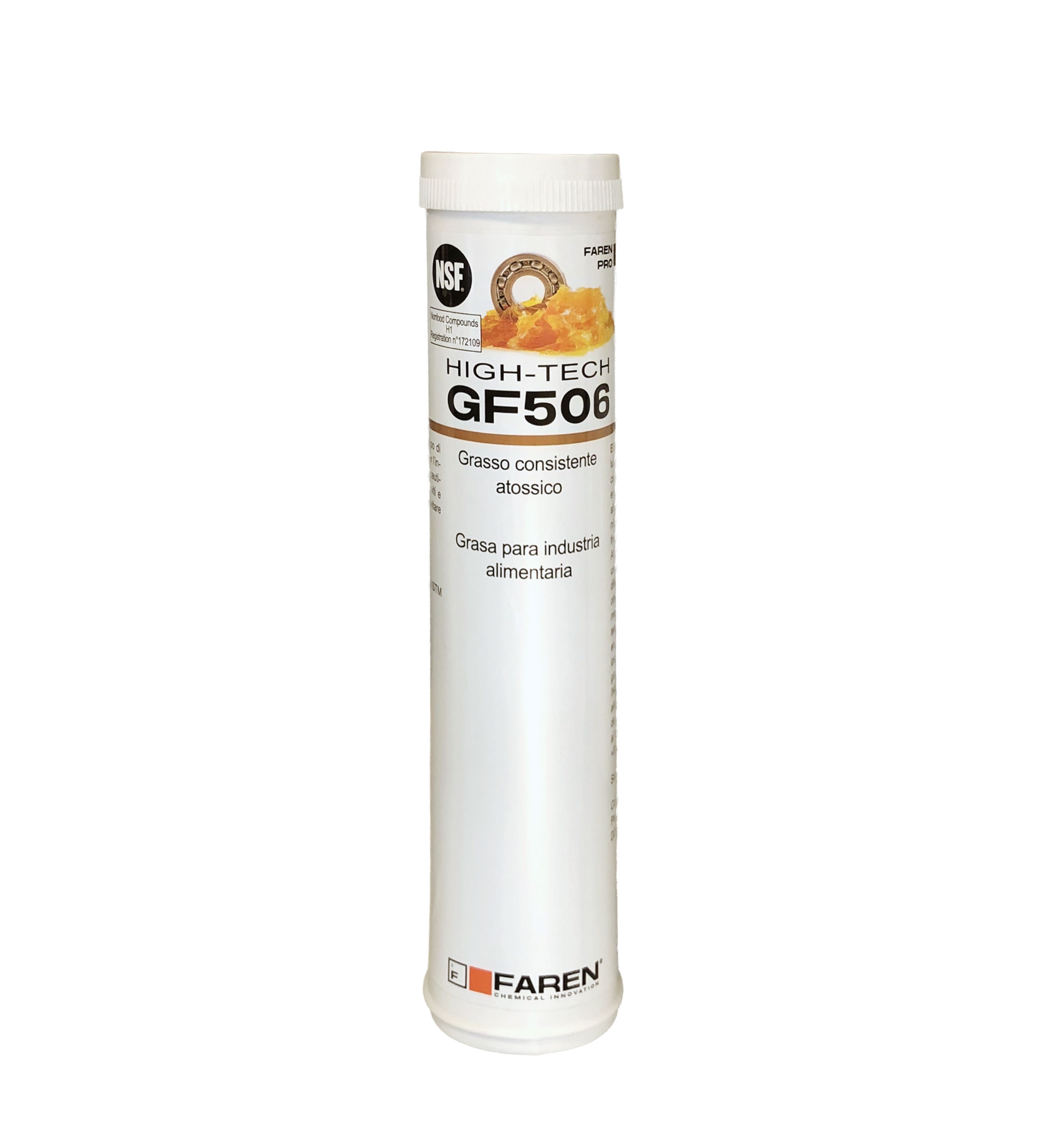 GRASA PARA INDUSTRIA ALIMENTARIA CON ACEITE BLANCO FARMACÉUTICO NSF - GF506 400 ML