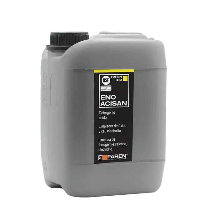 LIMPIADOR DE ÓXIDO Y CAL  CERTIFICADO NSF A3 ELECTROLITO - ENO ACISAN