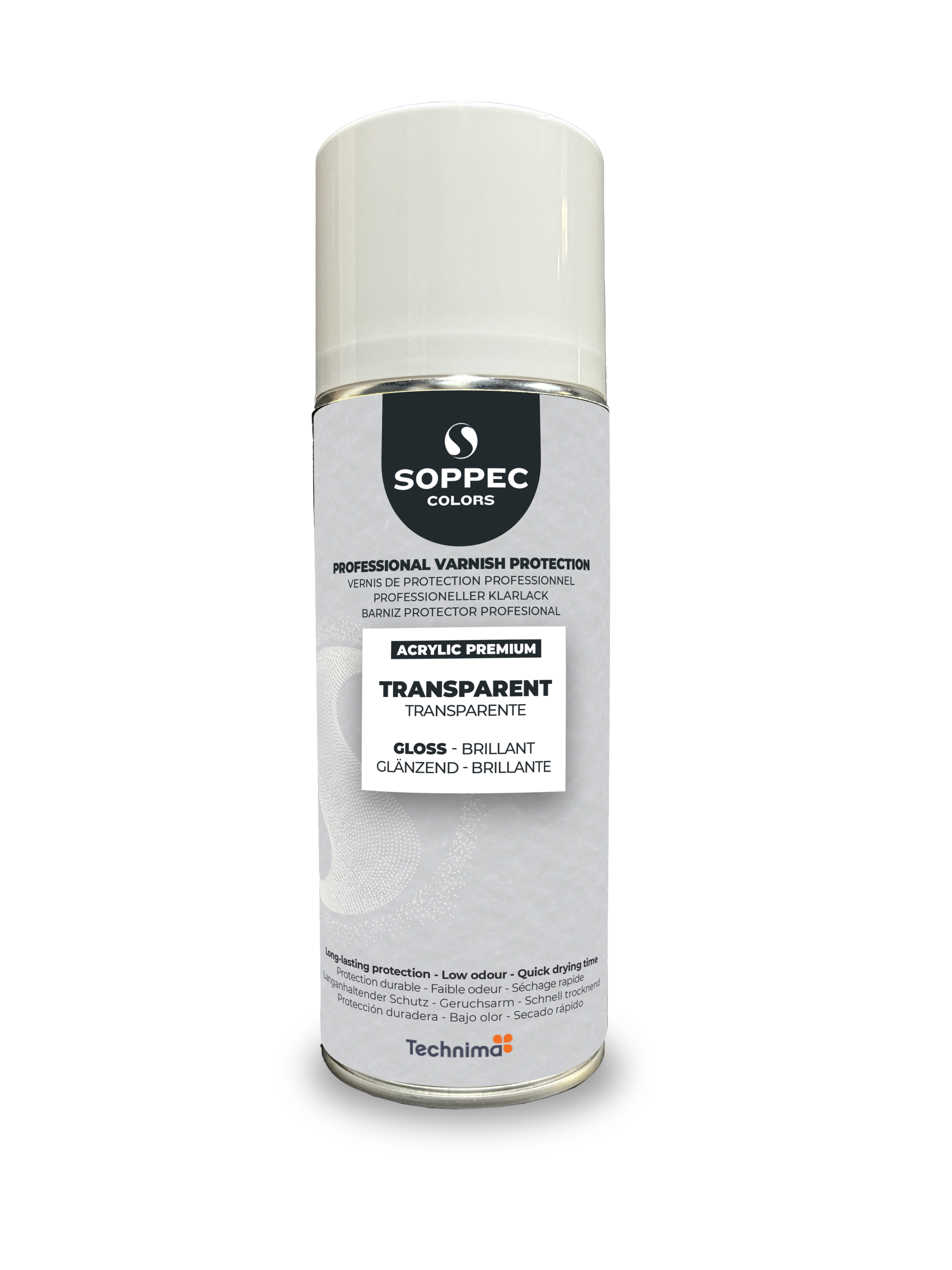 PINTURA ESPECIALES SPRAY SOPPEC BARNIZ ACRÍLICO PREMIUM BRILLO