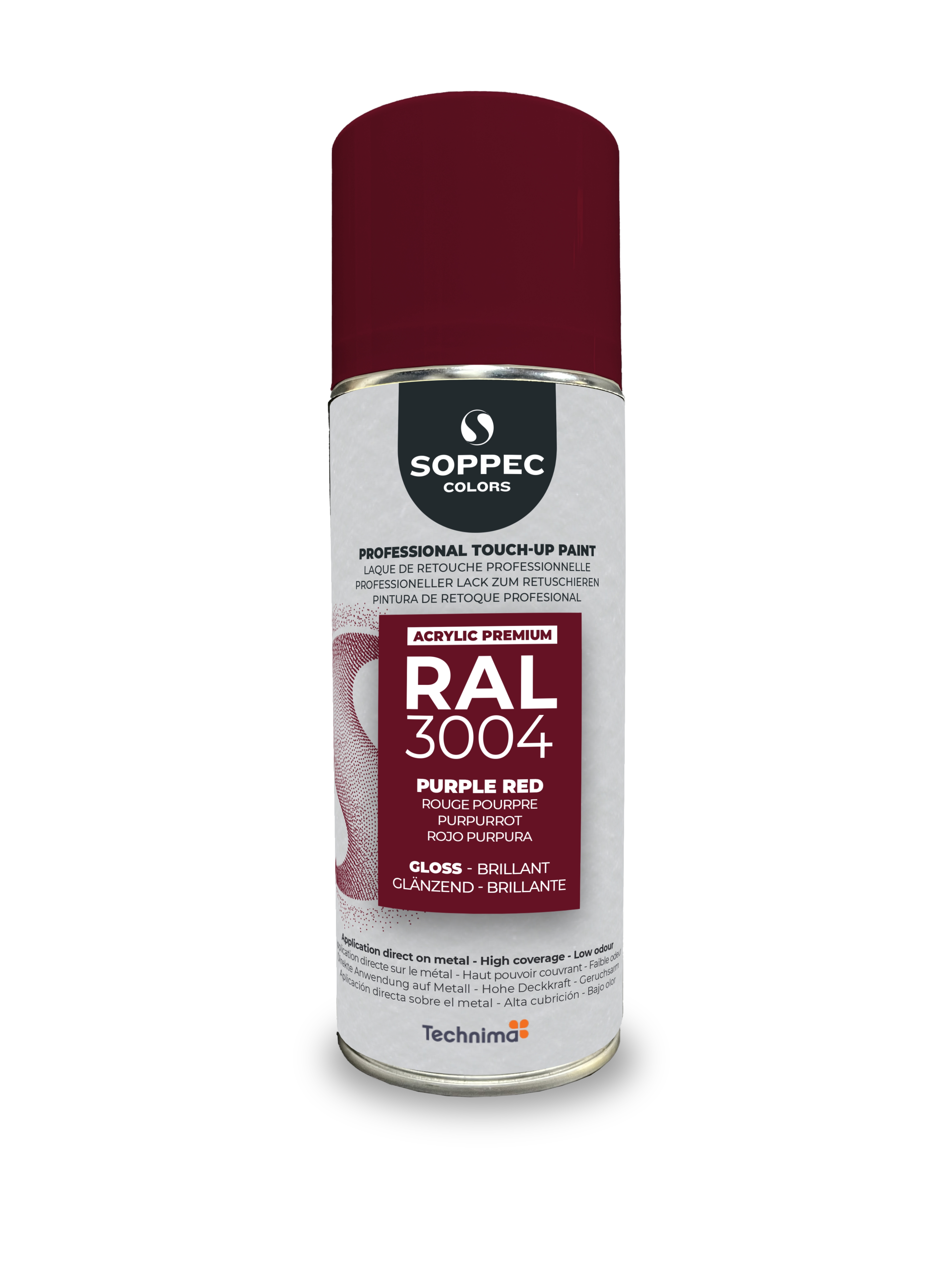 PINTURA SPRAY PROFESIONAL SOPPEC RAL PREMIUM 3004 BRILLANTE