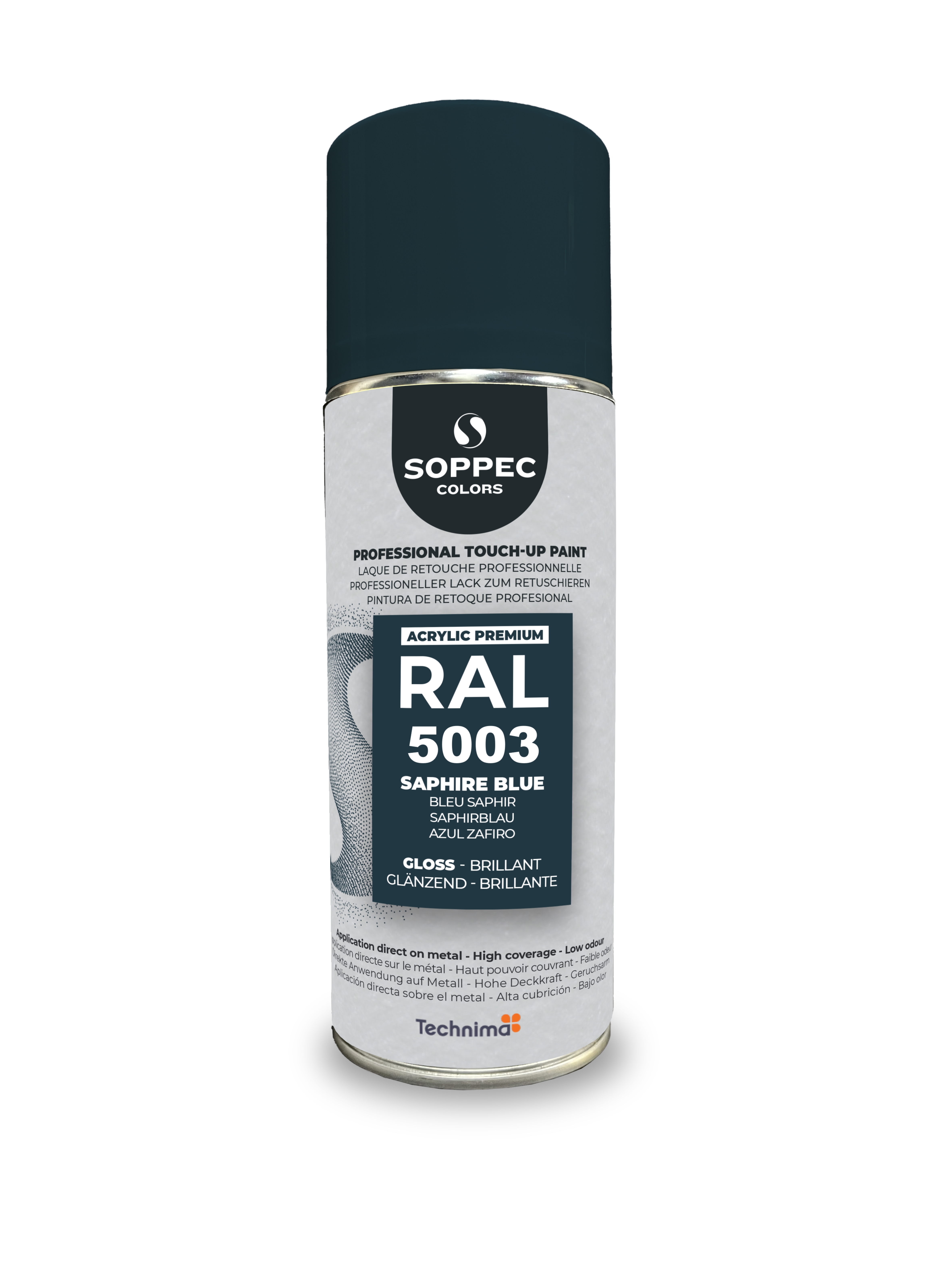 PINTURA SPRAY PROFESIONAL SOPPEC RAL PREMIUM 5003 BRILLANTE