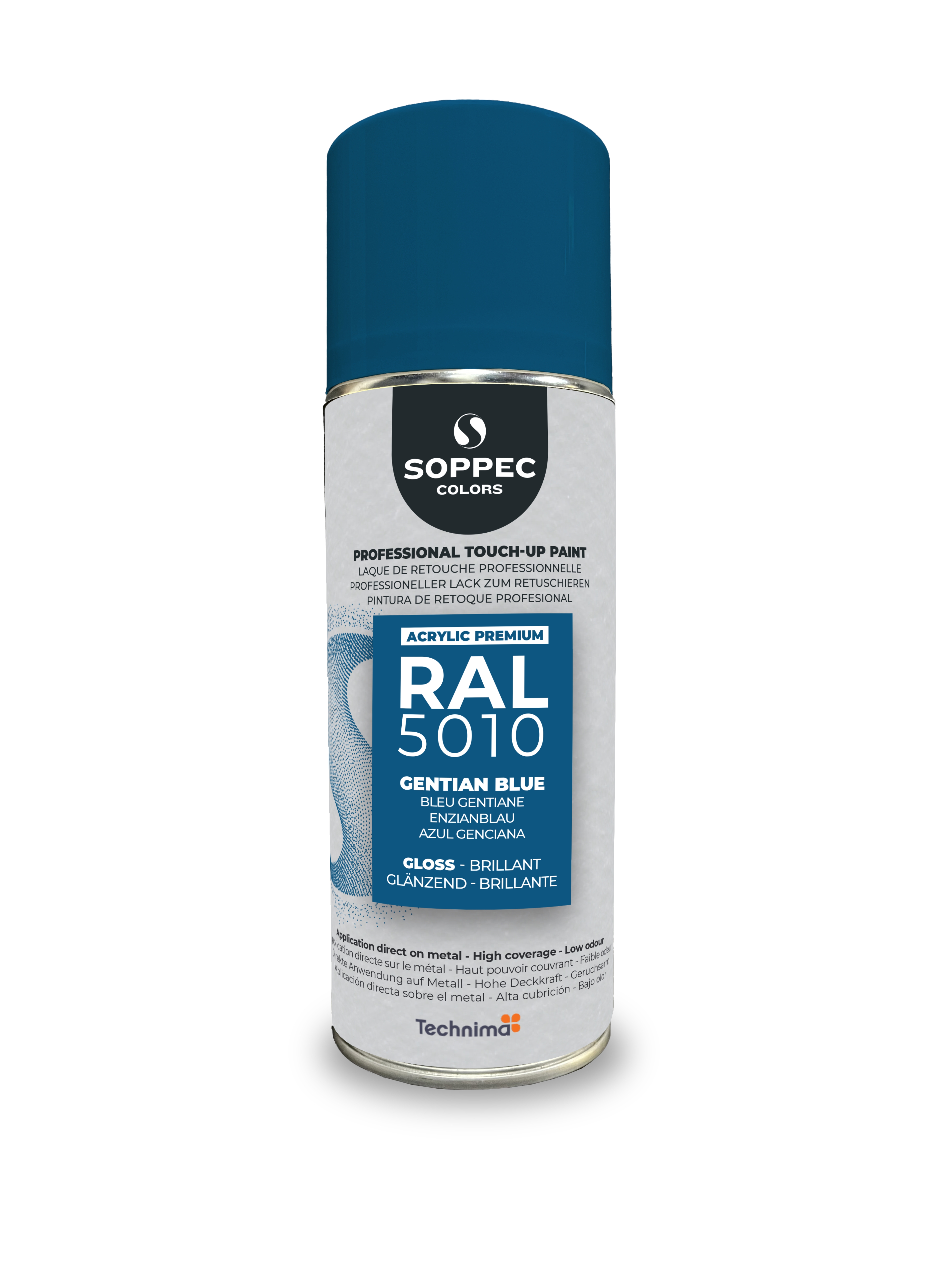 PINTURA SPRAY PROFESIONAL SOPPEC RAL PREMIUM 5010 BRILLANTE