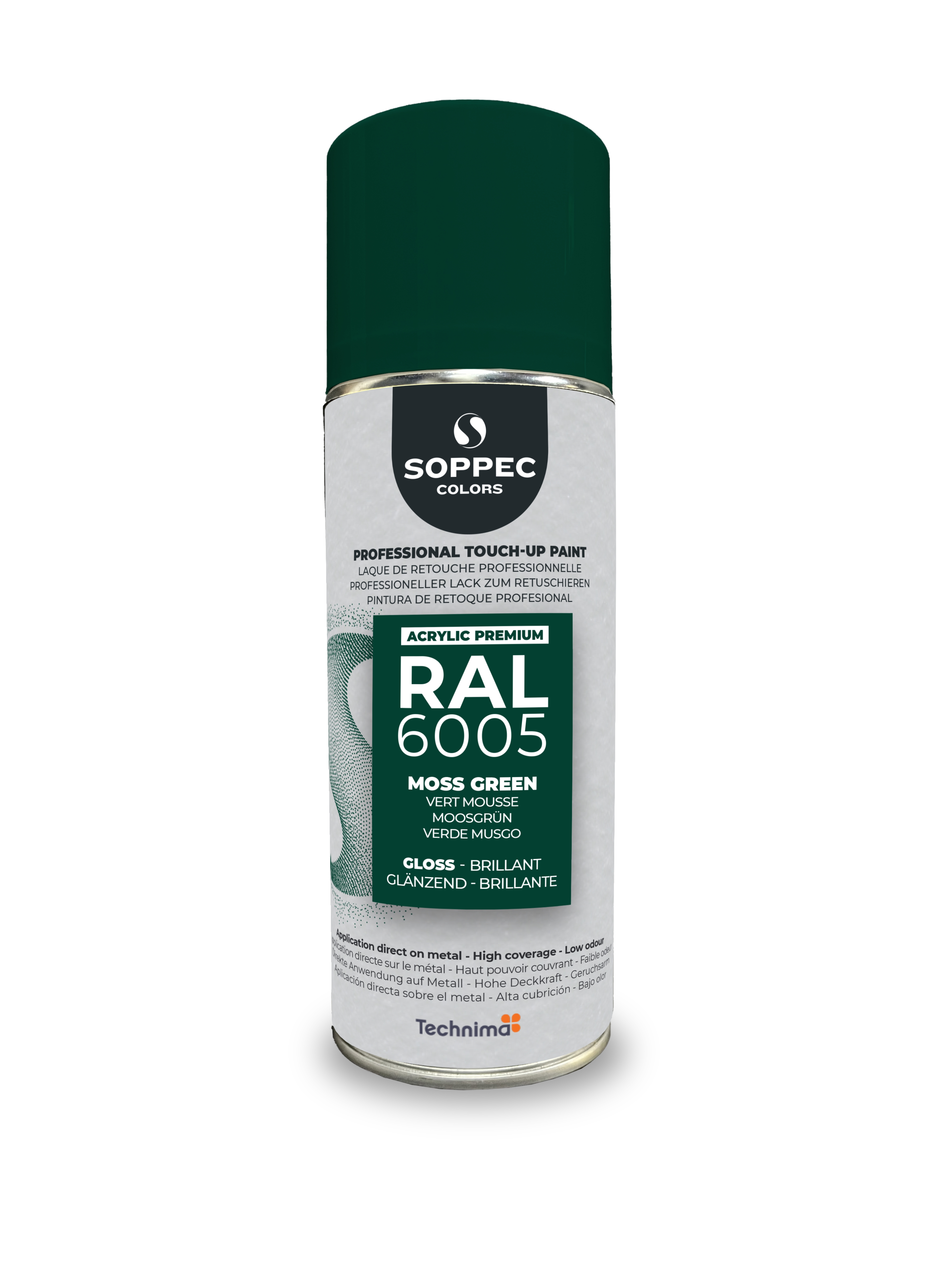 PINTURA SPRAY PROFESIONAL SOPPEC RAL PREMIUM 6005 BRILLANTE