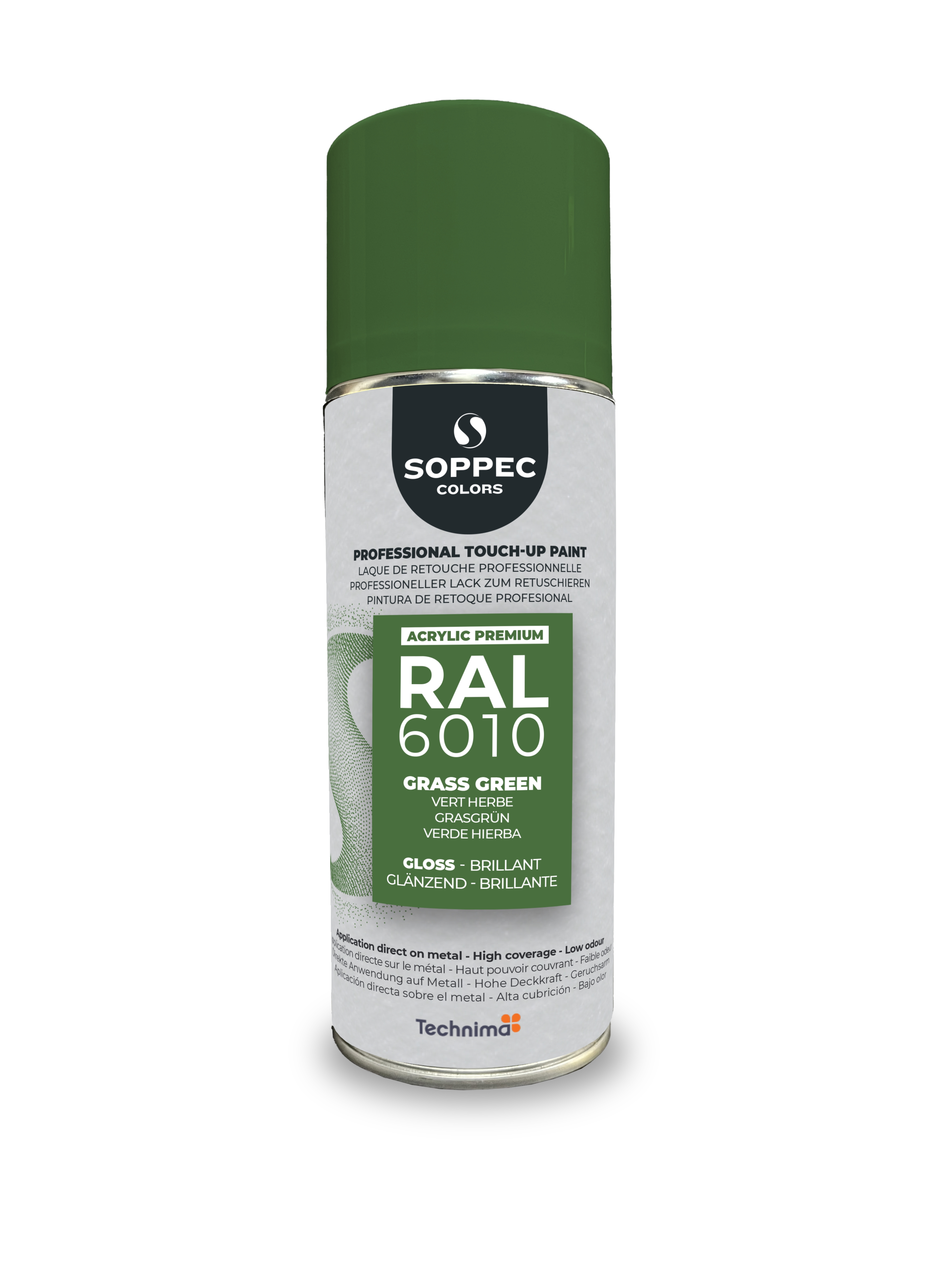 PINTURA SPRAY PROFESIONAL SOPPEC RAL PREMIUM 6010 BRILLANTE