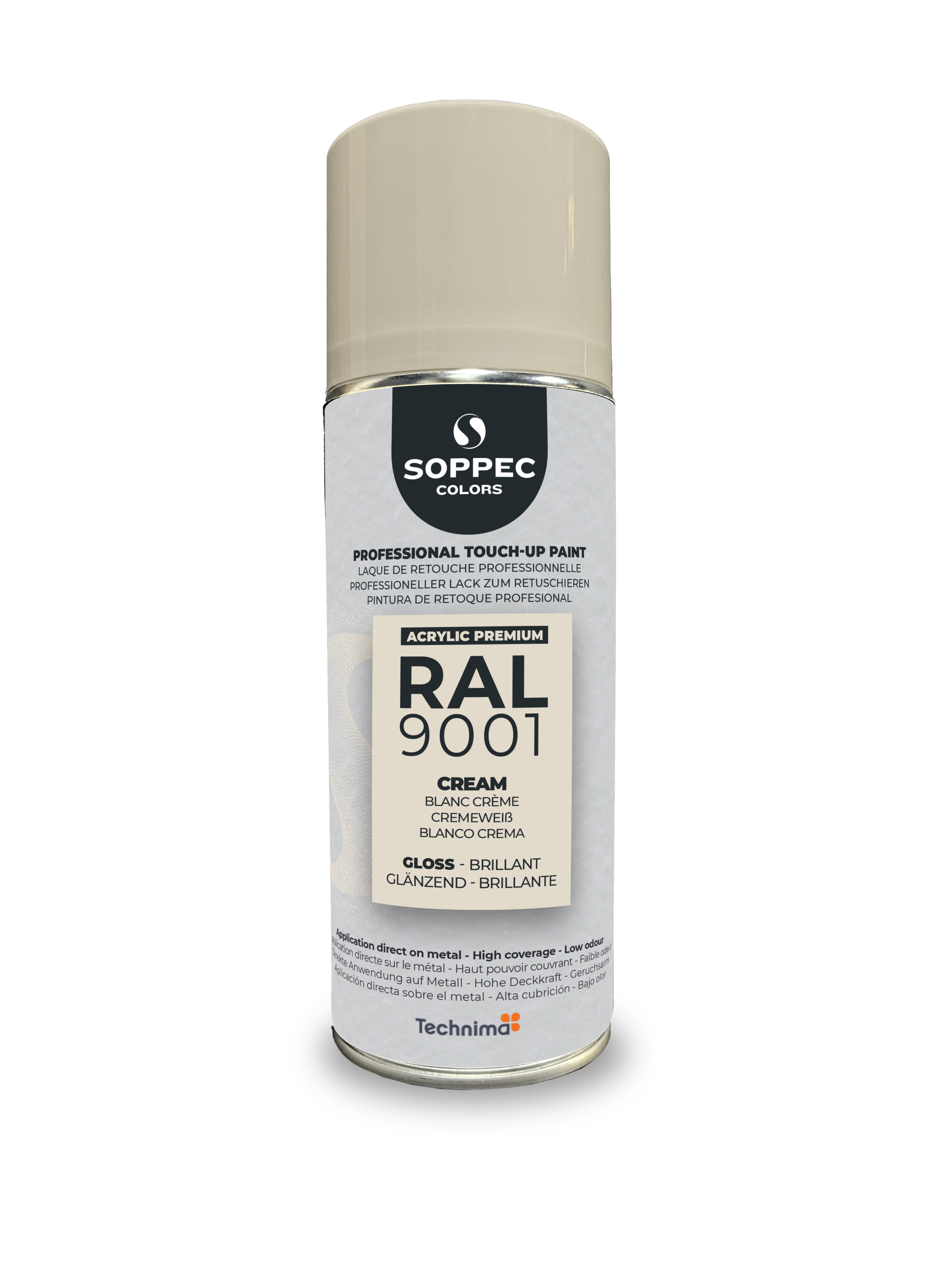 PINTURA SPRAY PROFESIONAL SOPPEC RAL PREMIUM 9001 BRILLANTE