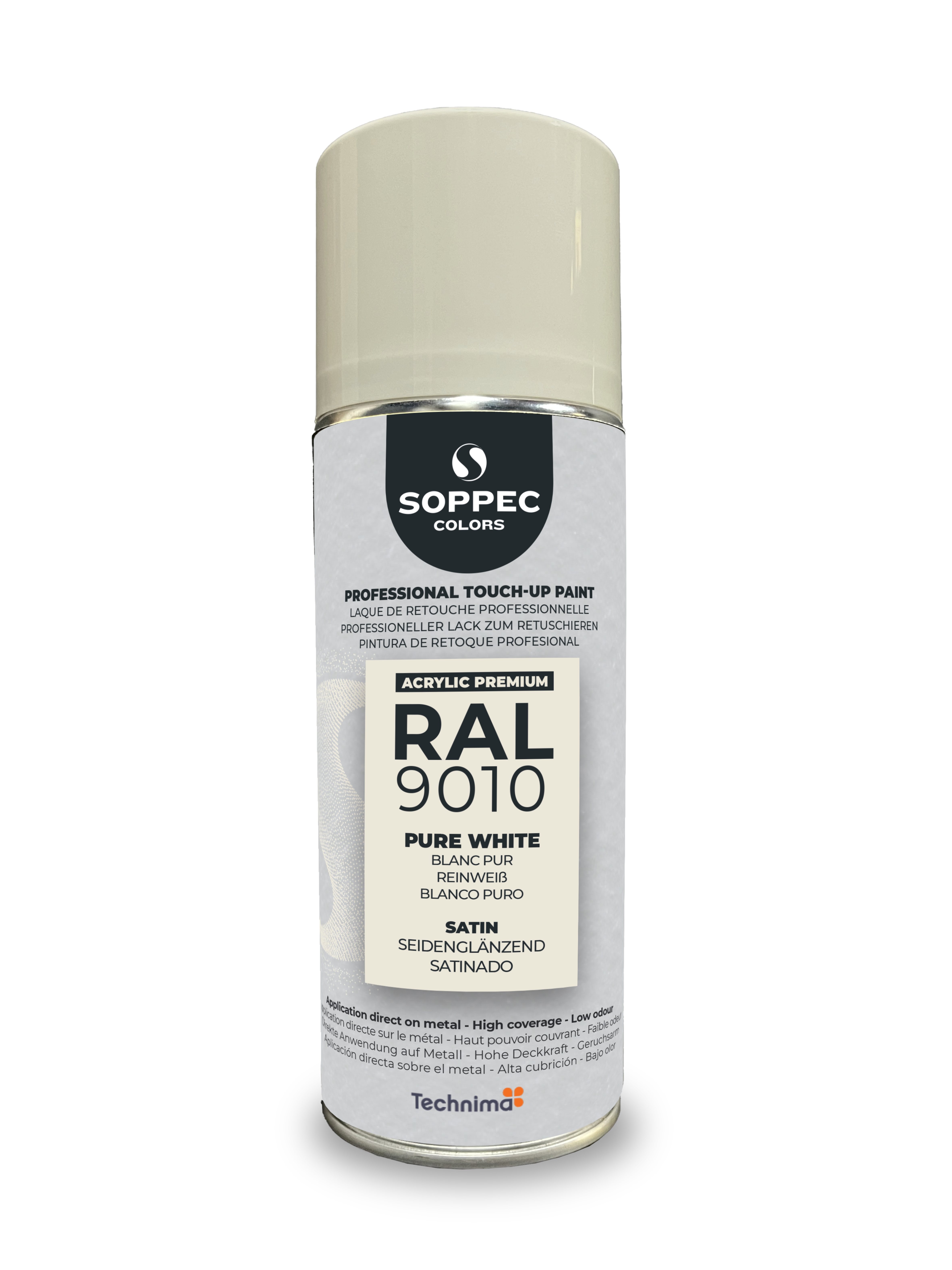 PINTURA SPRAY PROFESIONAL SOPPEC RAL PREMIUM 9010 SATINADO