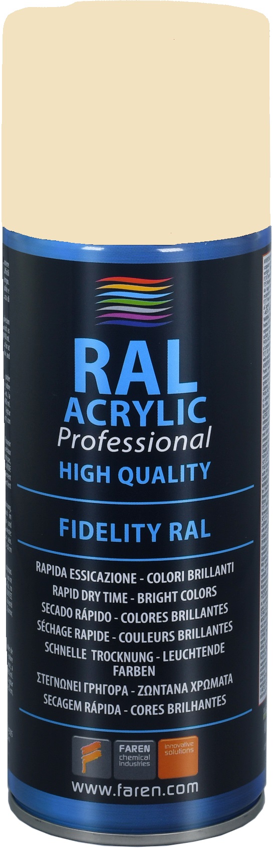 Spray pintura 100% acrílica RAL 1015 MARFIL CLARO