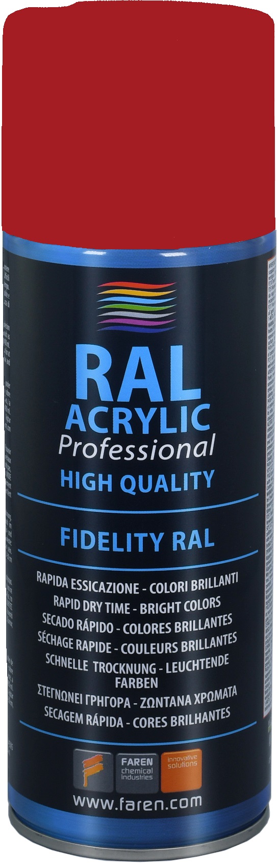 Spray pintura 100% acrílica RAL 3001 ROJO SEÑALES
