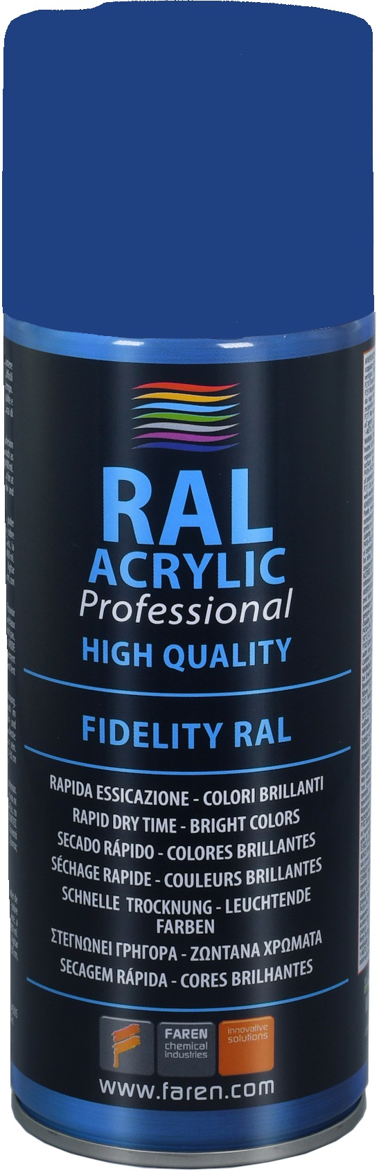 Spray pintura 100% acrílica RAL 5010 AZUL GENCIANA