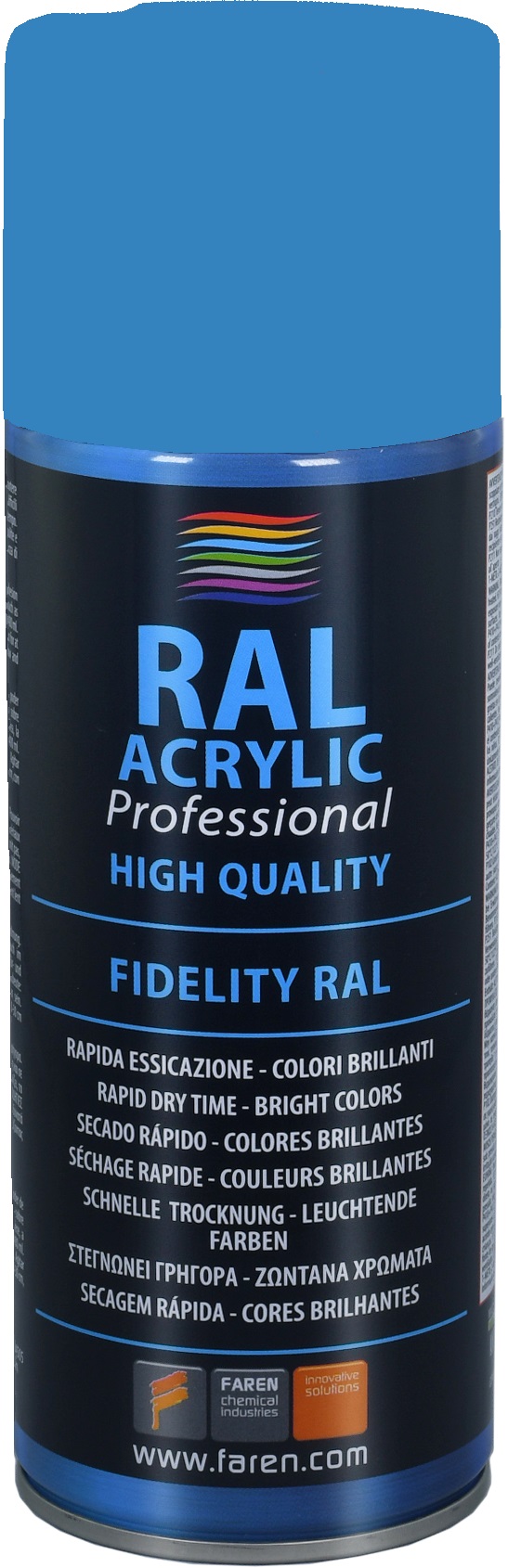 Spray pintura 100% acrílica RAL 5012 AZUL LUMINOSO