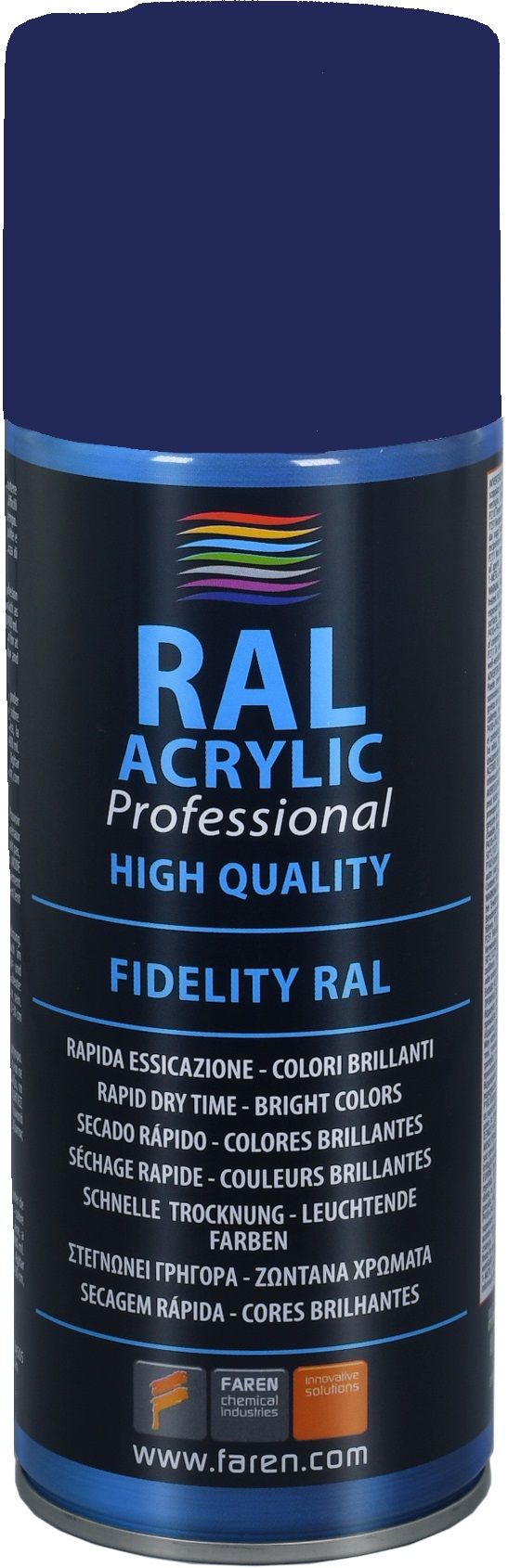 Spray pintura 100% acrílica RAL 5013 AZUL COBALTO