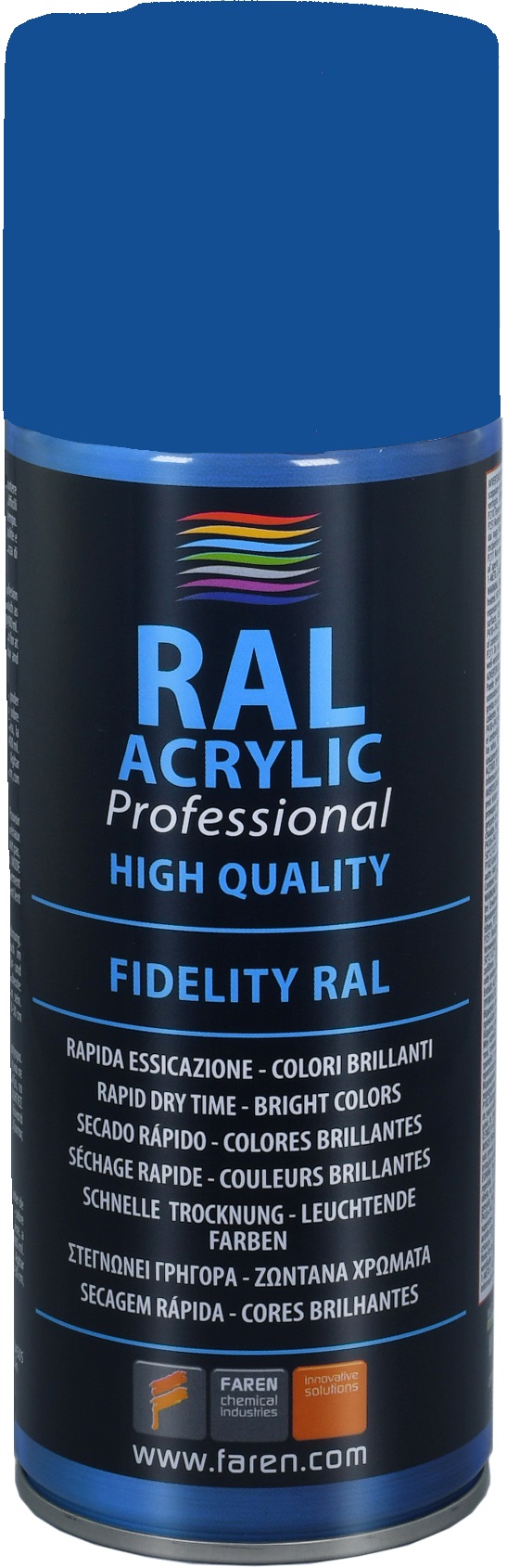 Spray pintura 100% acrílica RAL 5017 AZUL TRÁFICO