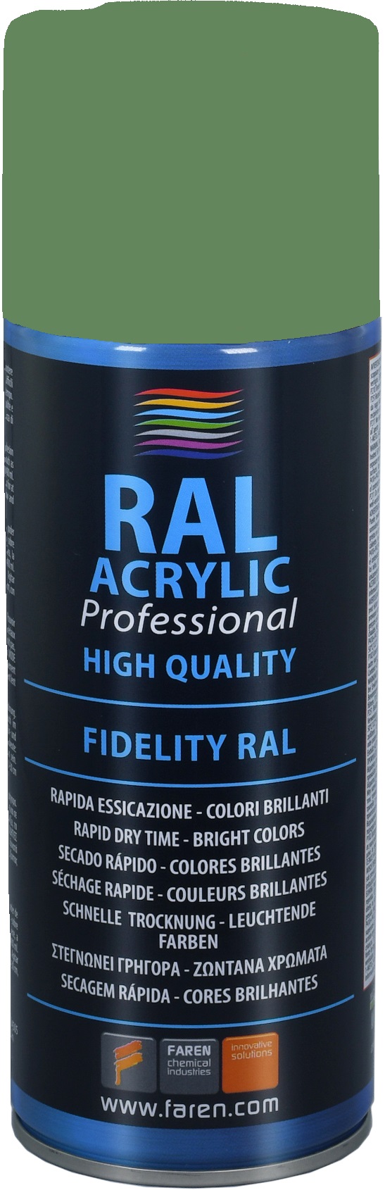 Spray pintura 100% acrílica RAL 6011 VERDE RESEDA