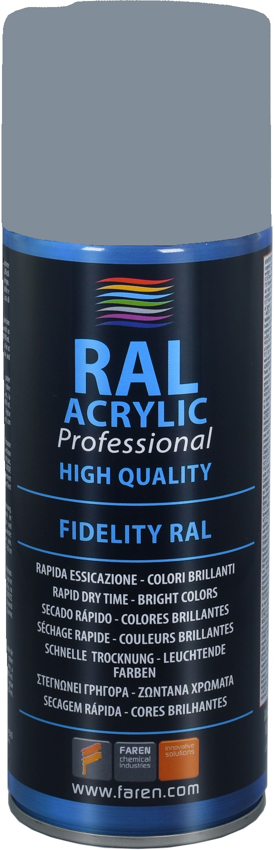 Spray pintura 100% acrílica RAL 7000 GRIS CENIZA