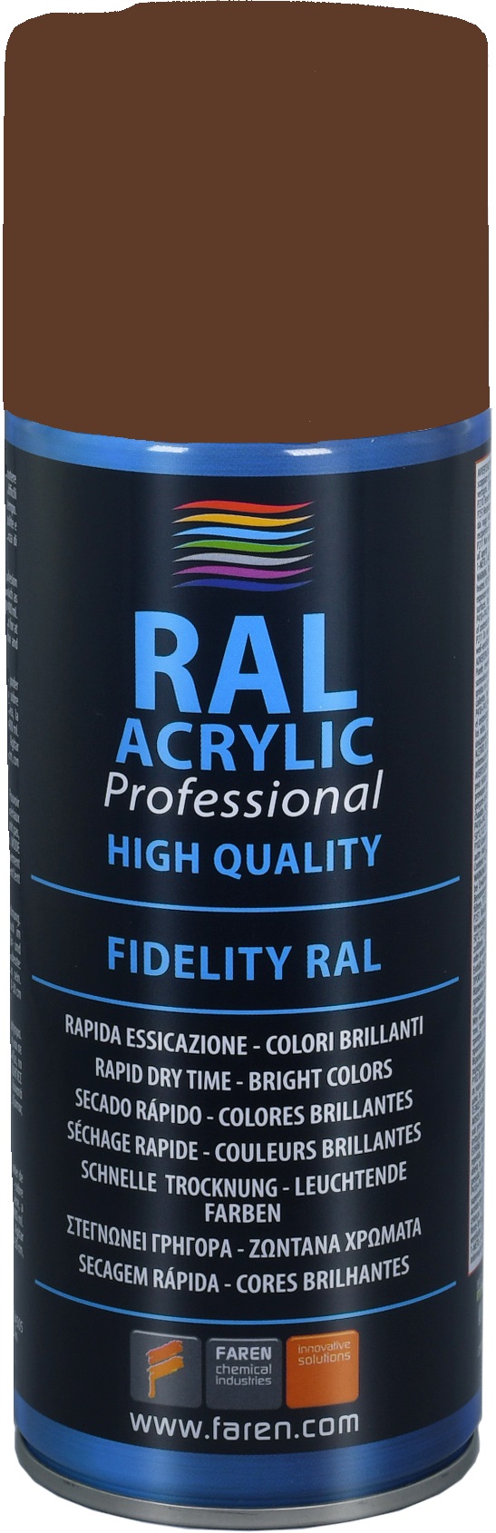 Spray pintura 100% acrílica RAL 8011 PARDO NUEZ