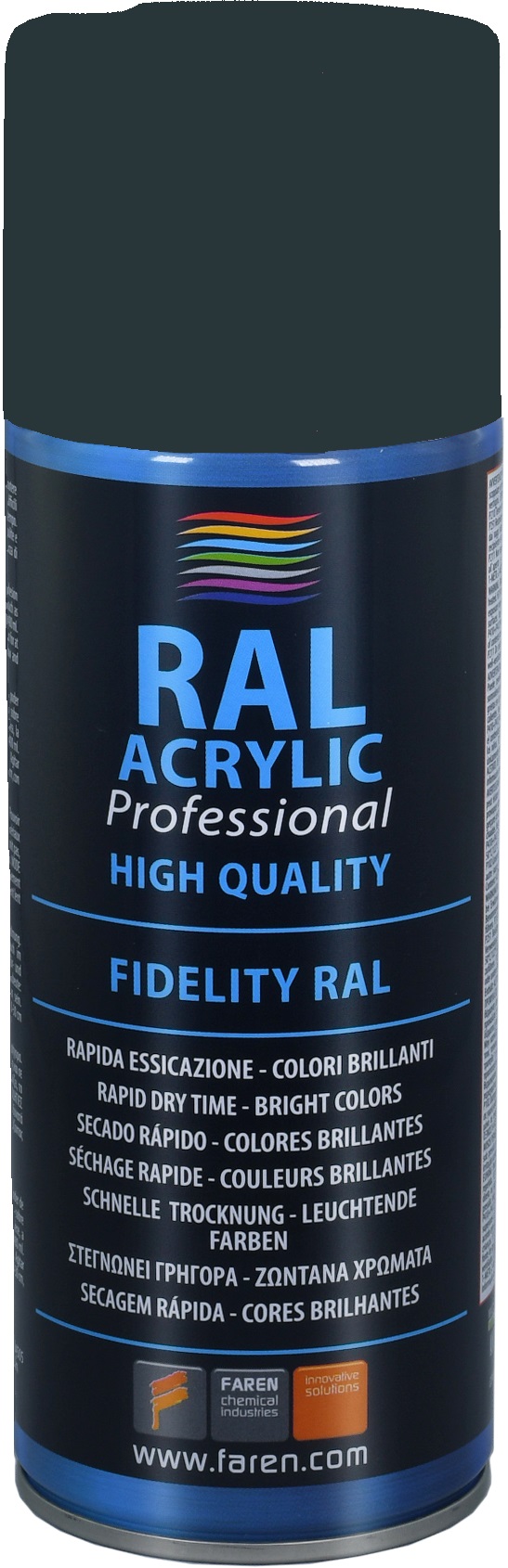 Spray pintura 100% acrílica RAL 7016 GRIS ANTRACITA